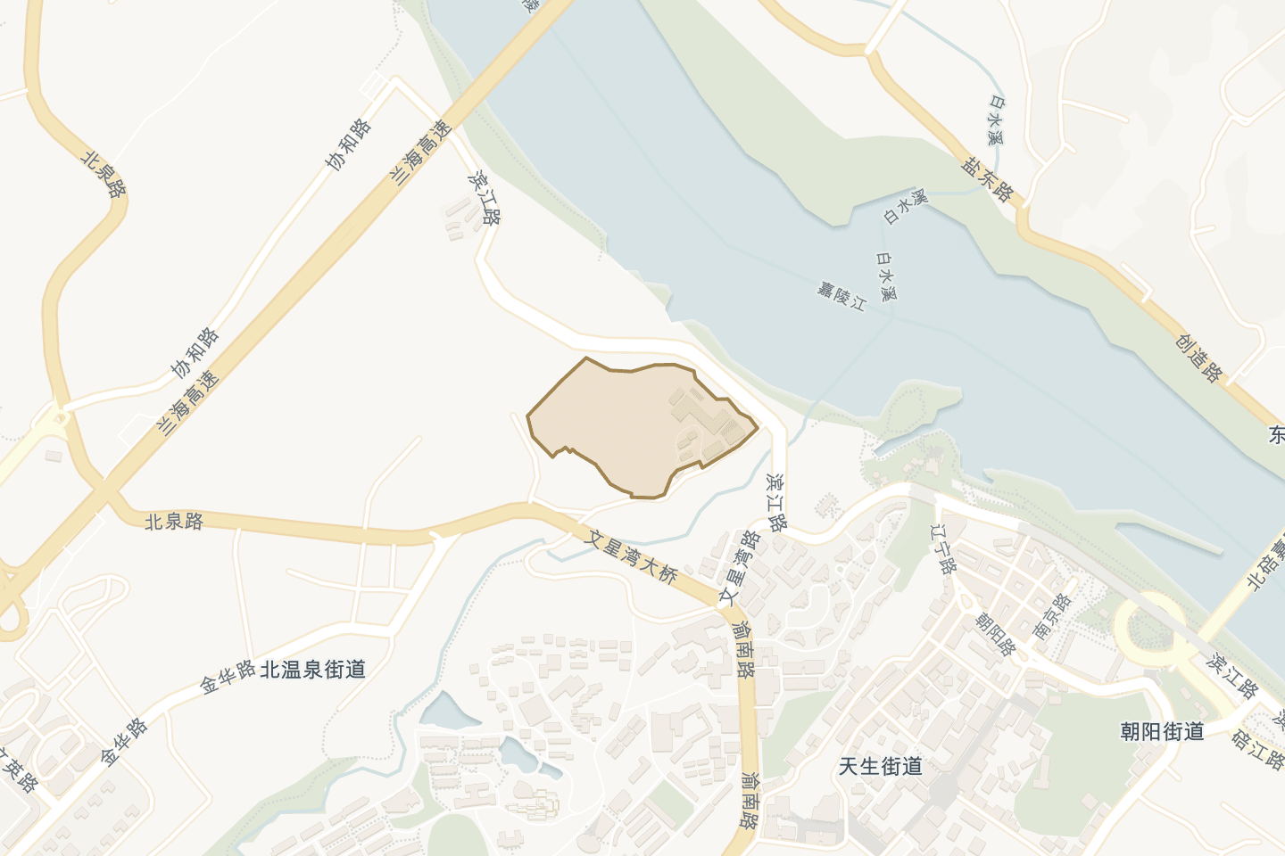 Location map of the Chongqing · Beibei campus