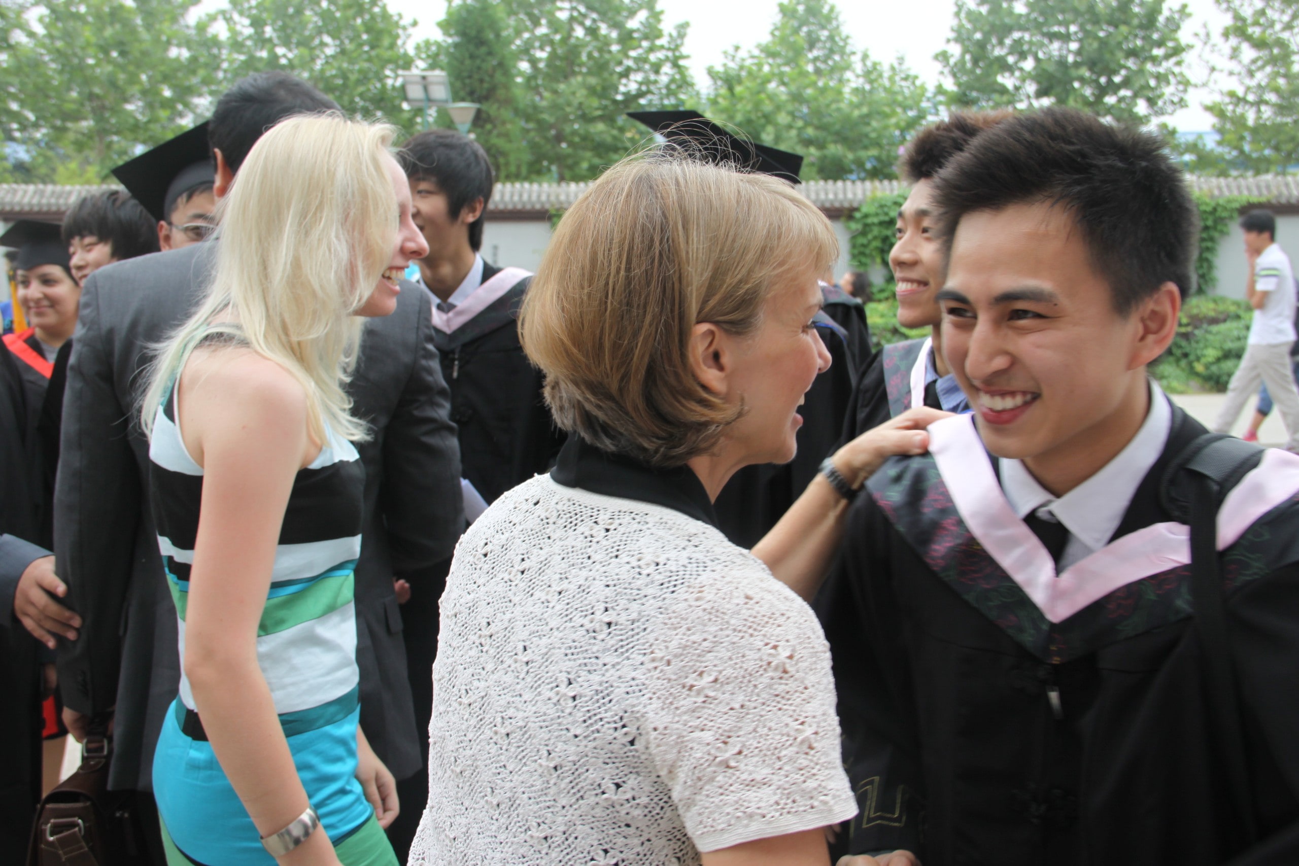 Graduation moment at Beijing No. 25 School