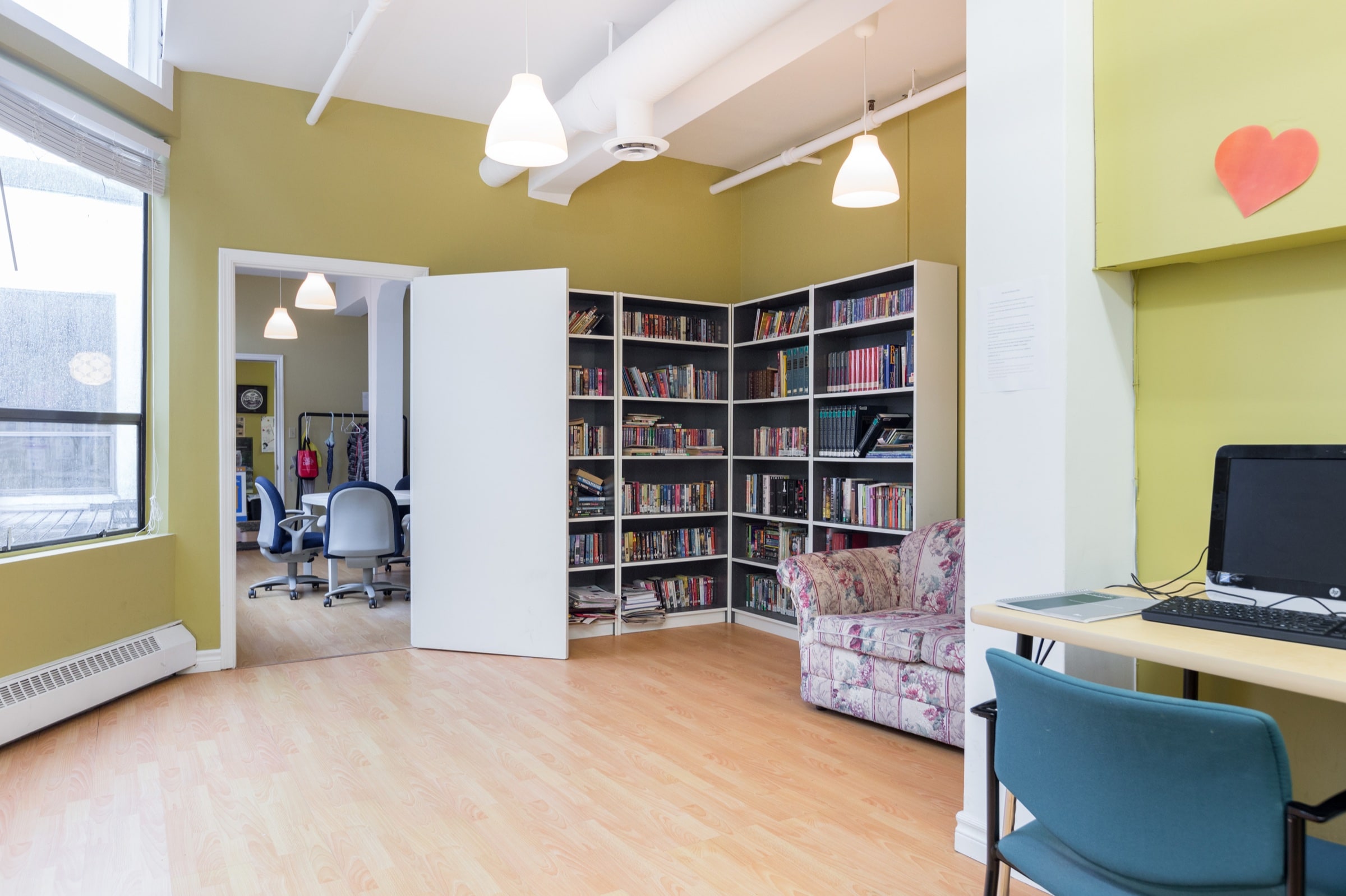 Library and reading area