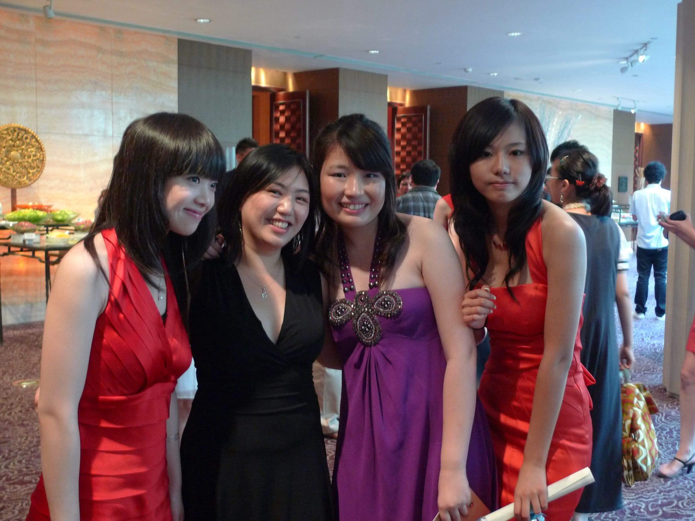 Historical photograph from the Beijing Class of 2009 graduation dinner