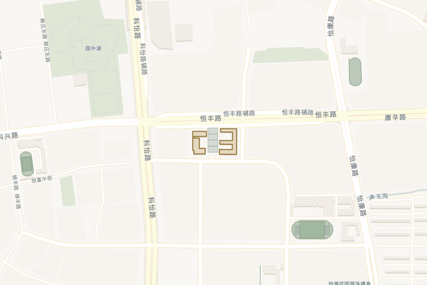 Location map of the Beijing campus